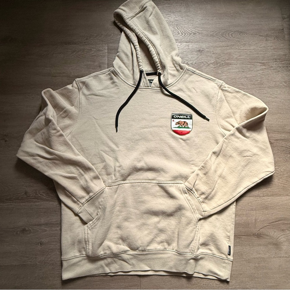 O'Neill Beige Hoodie with Logo Patch